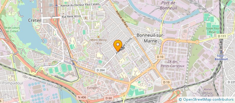 localisation de l'entreprise SCI ANGELIMO à BONNEUIL-SUR-MARNE
