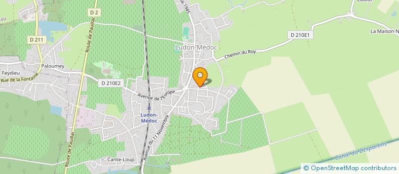 localisation de l'entreprise SCI ANGELIN  LUDON-MEDOC