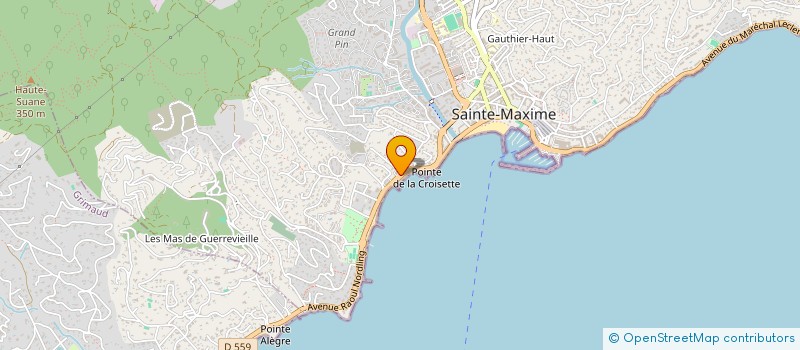 localisation de l'entreprise SCI ANGELINE à SAINTE-MAXIME