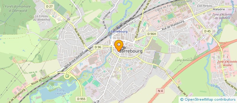 localisation de l'entreprise SCI ANGELINE à SARREBOURG
