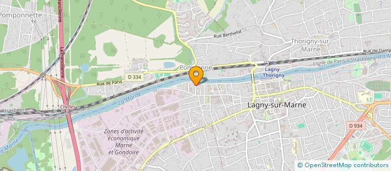 localisation de l'entreprise SCI ANGELINE  LAGNY-SUR-MARNE