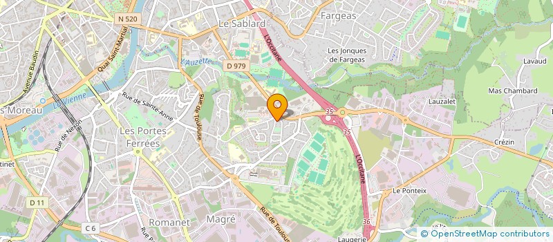 localisation de l'entreprise SCI ANGELIQUE  LIMOGES