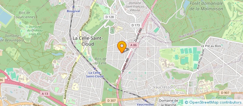 localisation de l'entreprise SCI ANGELIQUE  LA CELLE-SAINT-CLOUD