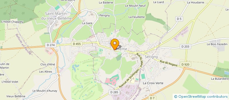 localisation de l'entreprise SCI ANGELIQUE ET CHRISTOPHE HENNINGER à BELLEME