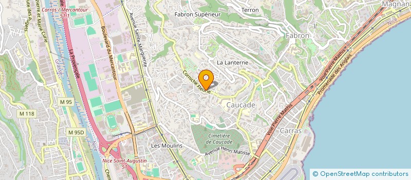localisation de l'entreprise SCI ANGELO à NICE
