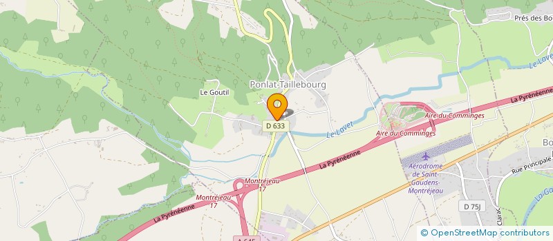 localisation de l'entreprise SCI ANGELO  PONLAT-TAILLEBOURG