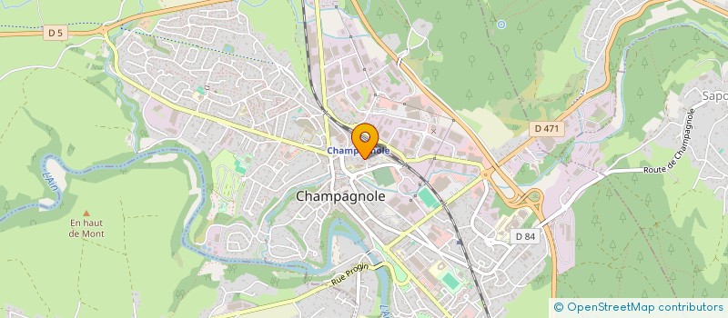 localisation de l'entreprise SCI ANGELON 39  CHAMPAGNOLE