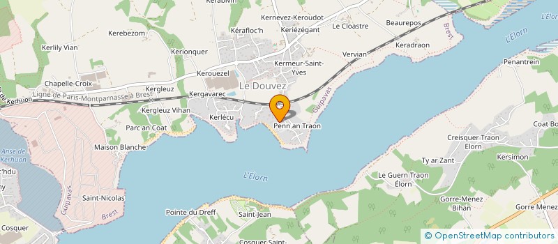 localisation de l'entreprise SCI ANGELUS  GUIPAVAS