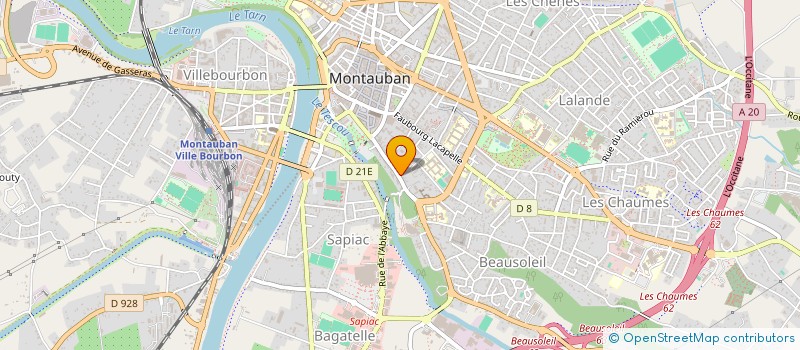 localisation de l'entreprise SCI ANGELUS  MONTAUBAN