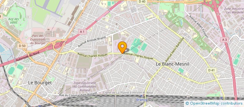 localisation de l'entreprise SCI ANGELUS 93 à LE BLANC-MESNIL