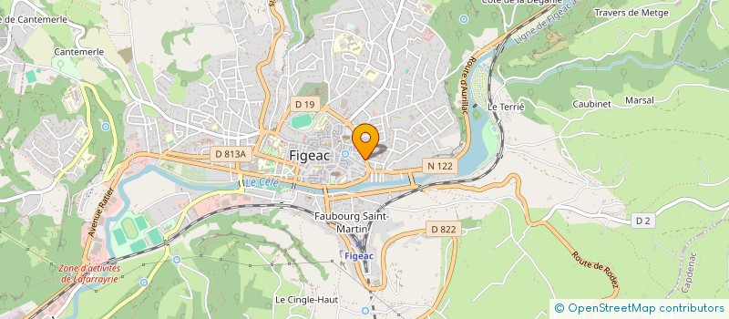 localisation de l'entreprise SCI ANGER TEULIE à FIGEAC