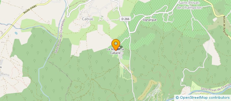 localisation de l'entreprise SCI ANGERAS  SAINT-PRIVAT-DE-CHAMPCLOS