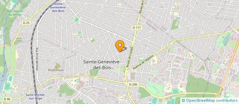 localisation de l'entreprise SCI ANGERS PORTET à SAINTE-GENEVIEVE-DES-BOIS
