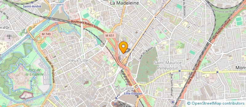 localisation de l'entreprise SCI ANGERS ROSA GALLICA à LA MADELEINE