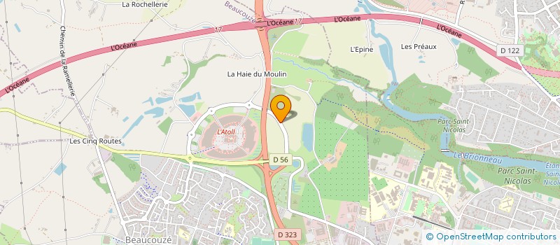 localisation de l'entreprise SCI ANGERS SUD  SAINT-LEGER-DE-LINIERES