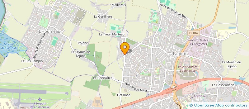 localisation de l'entreprise SCI ANGEVAL  LAGORD