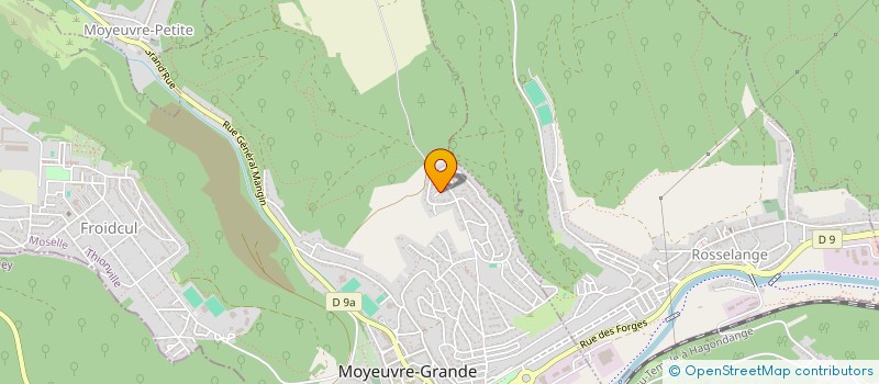 localisation de l'entreprise SCI ANGEVALE  MOYEUVRE-GRANDE