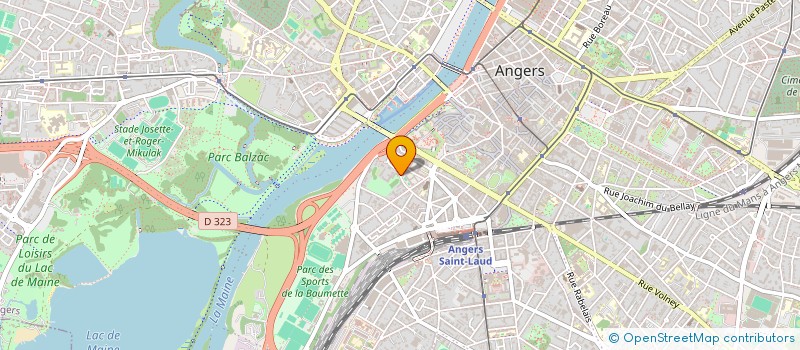 localisation de l'entreprise SCI ANGEVINE à ANGERS