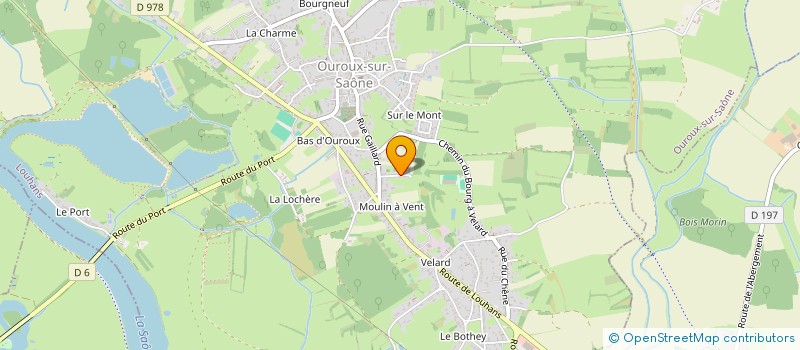 localisation de l'entreprise SCI ANGI  OUROUX-SUR-SAONE