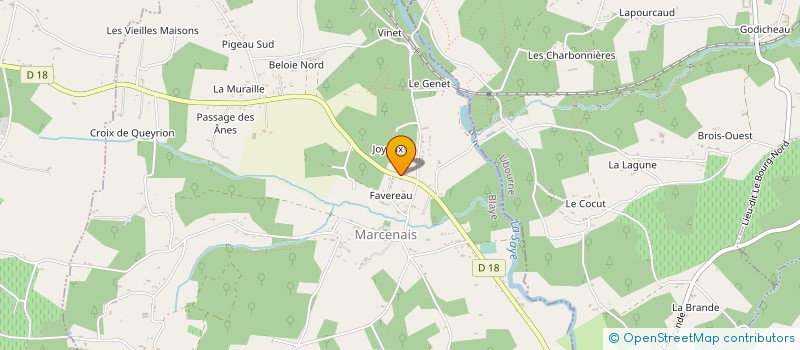 localisation de l'entreprise SCI ANGIE  MARCENAIS