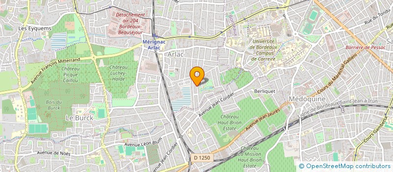 localisation de l'entreprise SCI ANGIO 3M  MERIGNAC