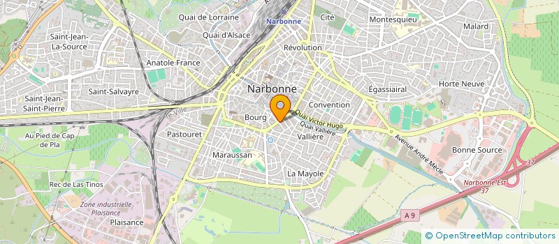 localisation de l'entreprise SCI ANGIO à NARBONNE