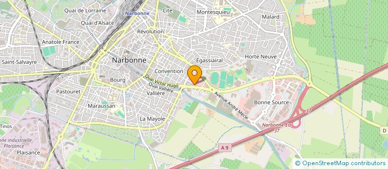 localisation de l'entreprise SCI ANGIO II à NARBONNE