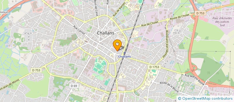 localisation de l'entreprise SCI ANGIO PASTEUR à CHALLANS
