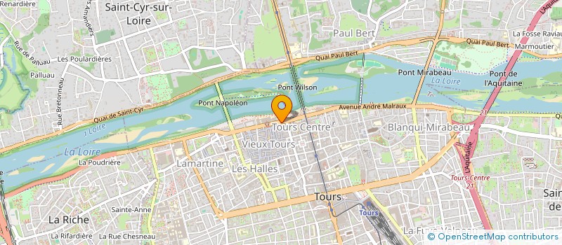 localisation de l'entreprise SCI ANGIOCAND  TOURS