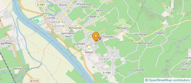 localisation de l'entreprise SCI ANGIULIN  CADILLAC-SUR-GARONNE