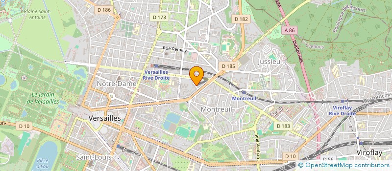 localisation de l'entreprise SCI ANGIVILLER à VERSAILLES