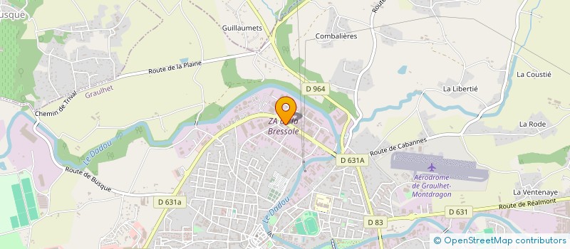 localisation de l'entreprise SCI ANGLADE  GRAULHET