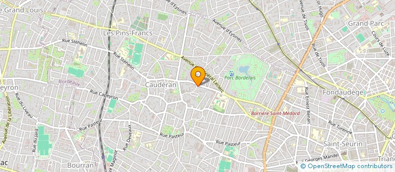 localisation de l'entreprise SCI ANGLE ET DAUPHINE  BORDEAUX