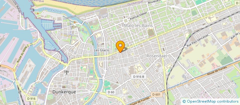 localisation de l'entreprise SCI ANGLE GREVY à DUNKERQUE