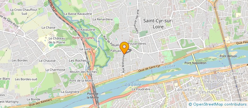 localisation de l'entreprise SCI ANGLET-BIARRITZ à SAINT-CYR-SUR-LOIRE