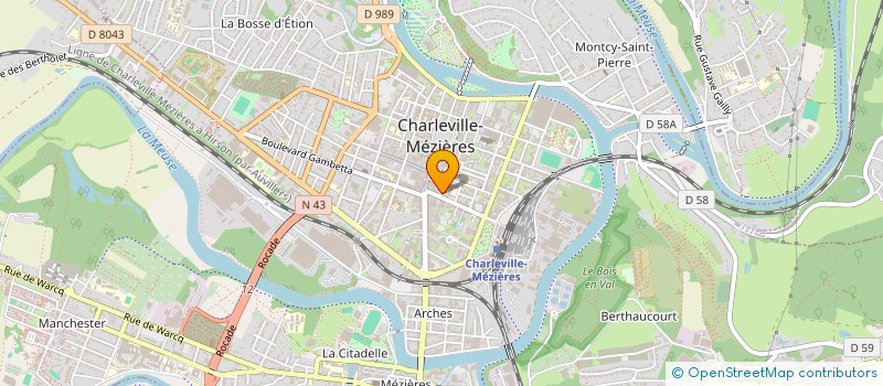 localisation de l'entreprise SCI ANGLURE à CHARLEVILLE-MEZIERES