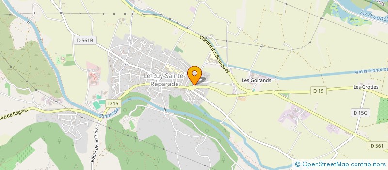 localisation de l'entreprise SCI ANGOSA  LE PUY-SAINTE-REPARADE