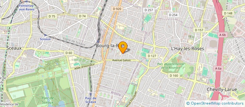 localisation de l'entreprise SCI ANGOT à BOURG-LA-REINE