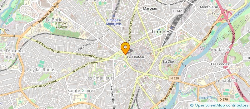 localisation de l'entreprise SCI ANGOULEME CENTRE OUEST à LIMOGES