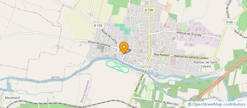 localisation de l'entreprise SCI ANGOULEME MARENGO à JARNAC