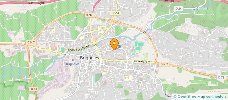 localisation de l'entreprise SCI ANGOULIZIER à BRIGNOLES