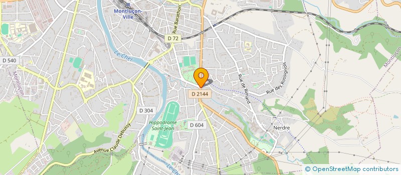 localisation de l'entreprise SCI ANIA à MONTLUCON
