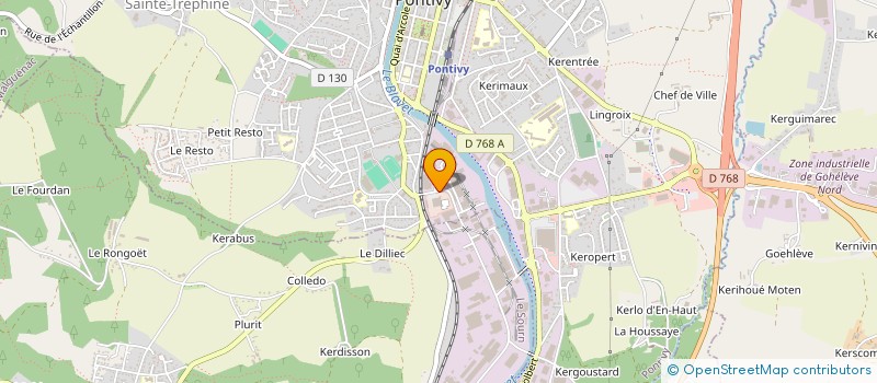 localisation de l'entreprise SCI ANIC  PONTIVY