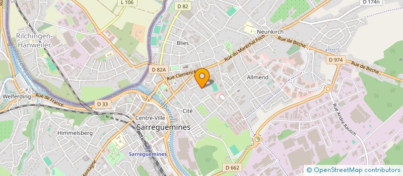localisation de l'entreprise SCI ANIL  SARREGUEMINES