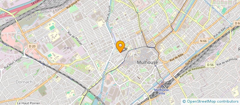 localisation de l'entreprise SCI ANIMA  MULHOUSE