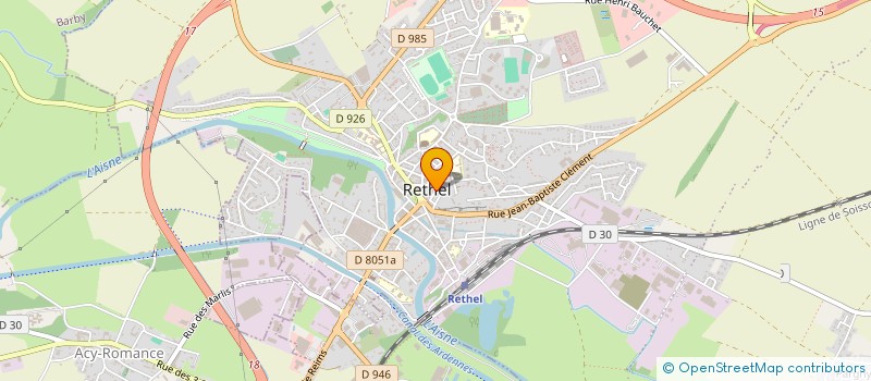 localisation de l'entreprise SCI ANIMATIN  RETHEL