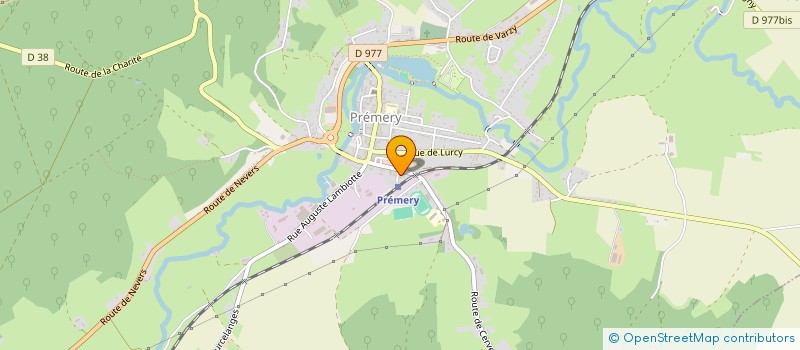 localisation de l'entreprise SCI ANIMAX  PREMERY