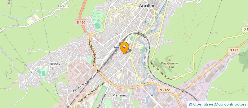 localisation de l'entreprise SCI ANIMAYA à AURILLAC