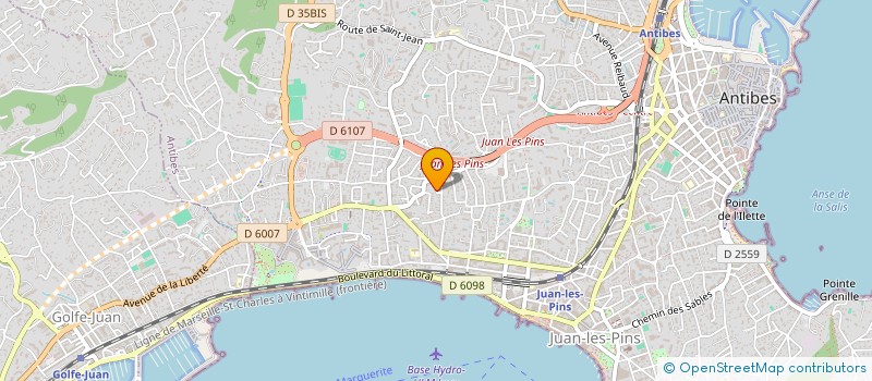 localisation de l'entreprise SCI ANINA 1 à ANTIBES
