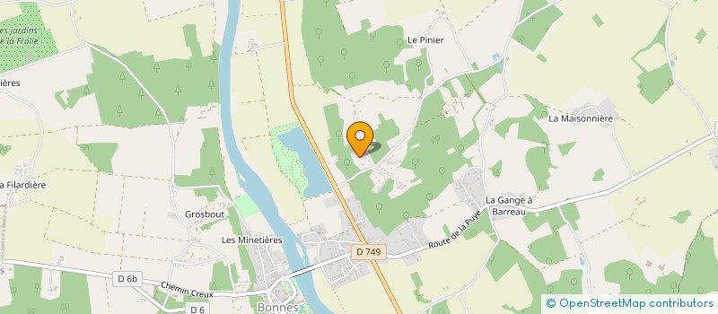 localisation de l'entreprise SCI ANISIMMO à BONNES